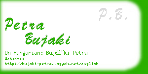 petra bujaki business card